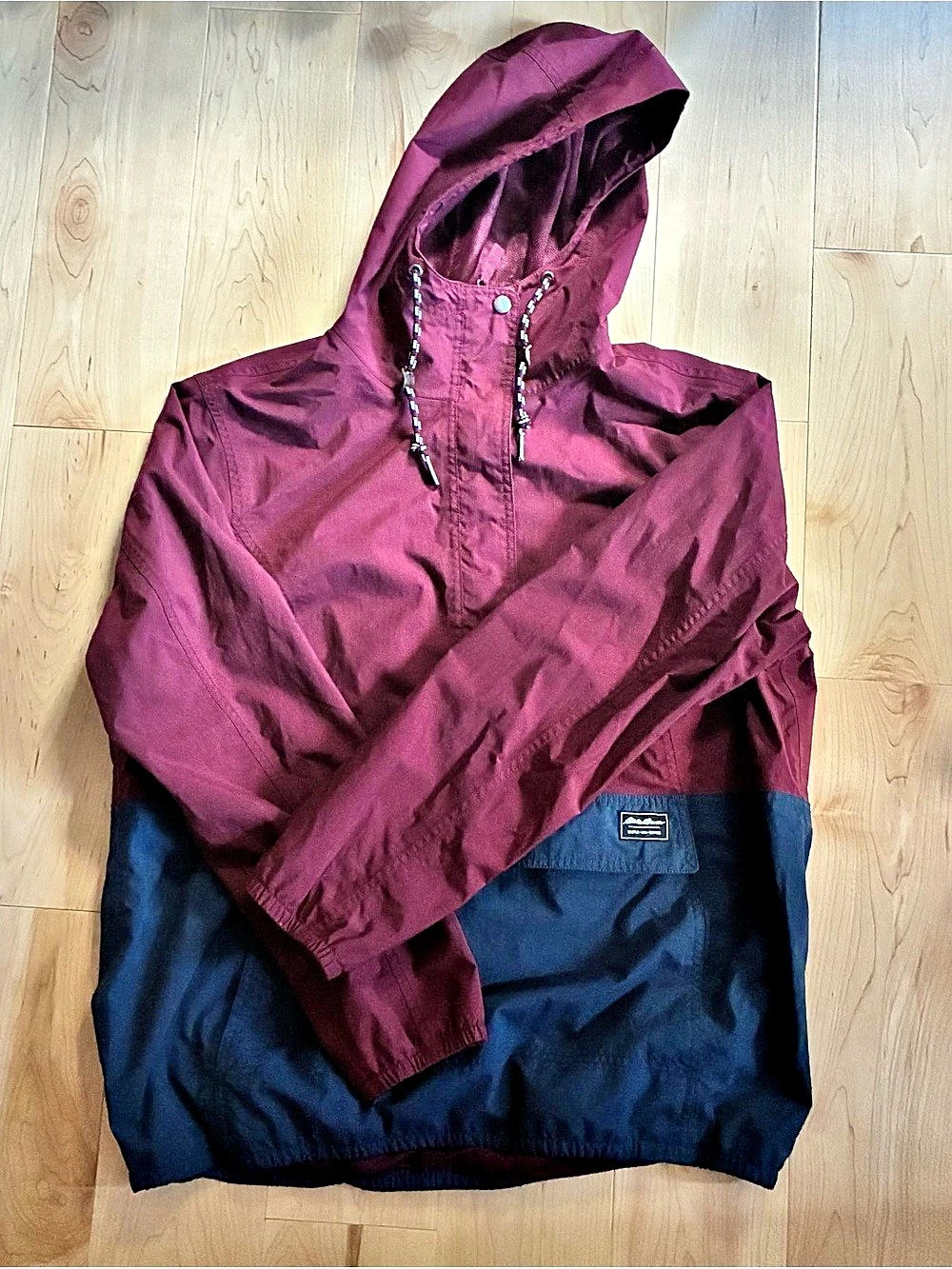 Eddie Bauer Colorblock Hooded Windbreaker
